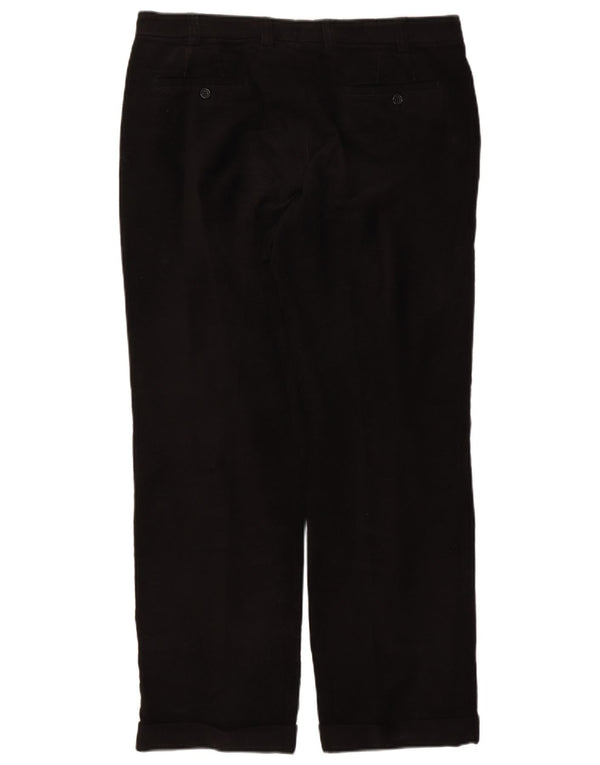 Massimo Dutti Herren-Anzughose, gerade, EU 46, XL, W36, L31, Schwarz, Baumwolle