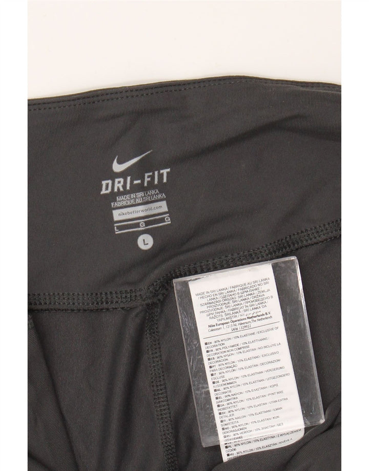 NIKE Damen-Trainingshose mit lockerer Passform, UK 14, Größe L, graues Nylon