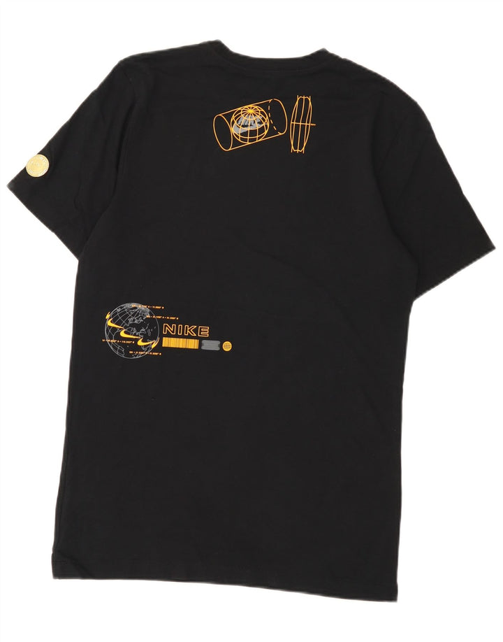 Nike Herren-T-Shirt mit Grafik, Größe S, schwarze Baumwolle
