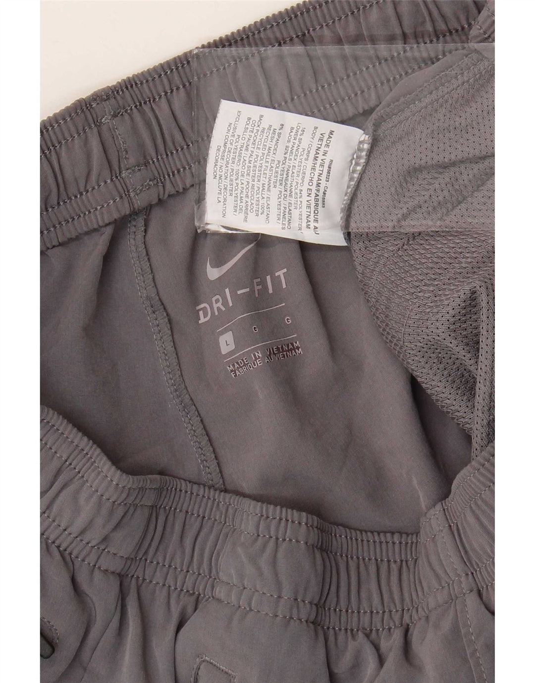 Nike Herren Dri Fit Trainingshose, Größe L, Grau, Polyester