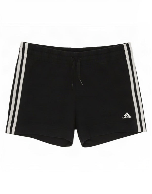 Adidas Damen Sportshorts UK 12/14 Medium Schwarz