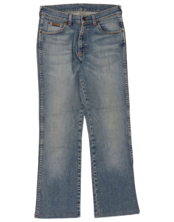 Wrangler Herren Kate Bootcut Jeans W29 L29 Blaue Baumwolle