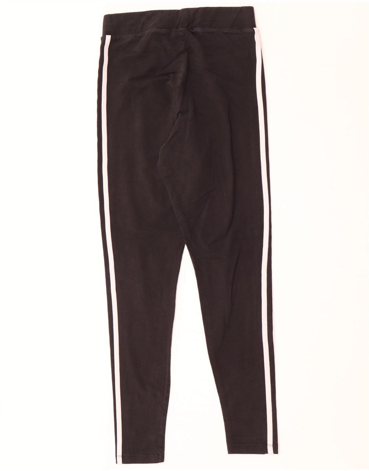 Adidas Damen Leggings UK 10 Small Schwarz