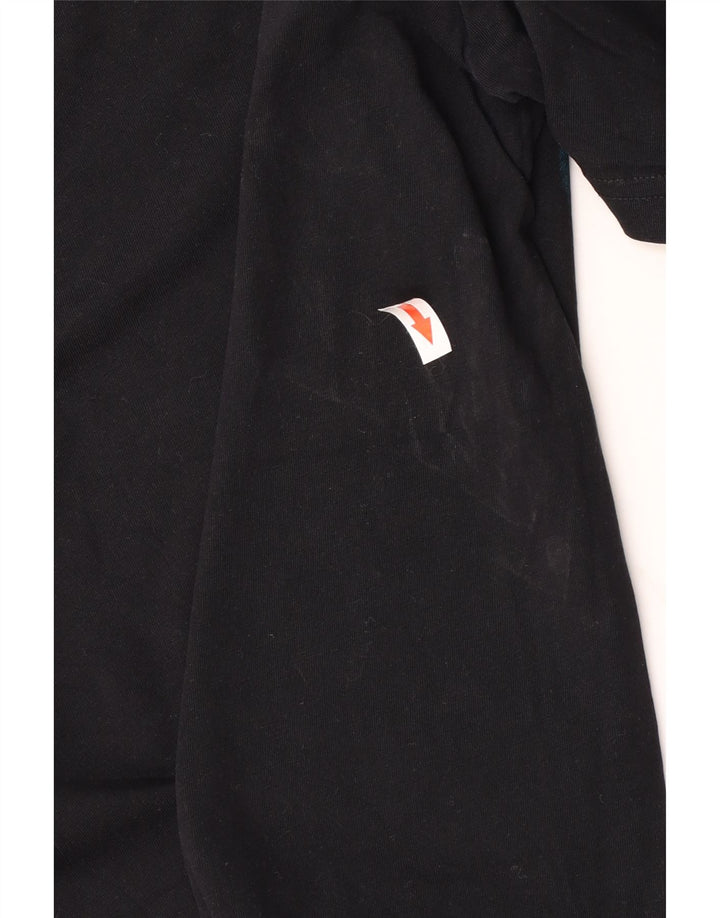 Hugo Boss Herren-T-Shirt mit Grafik, groß, aus schwarzer Baumwolle