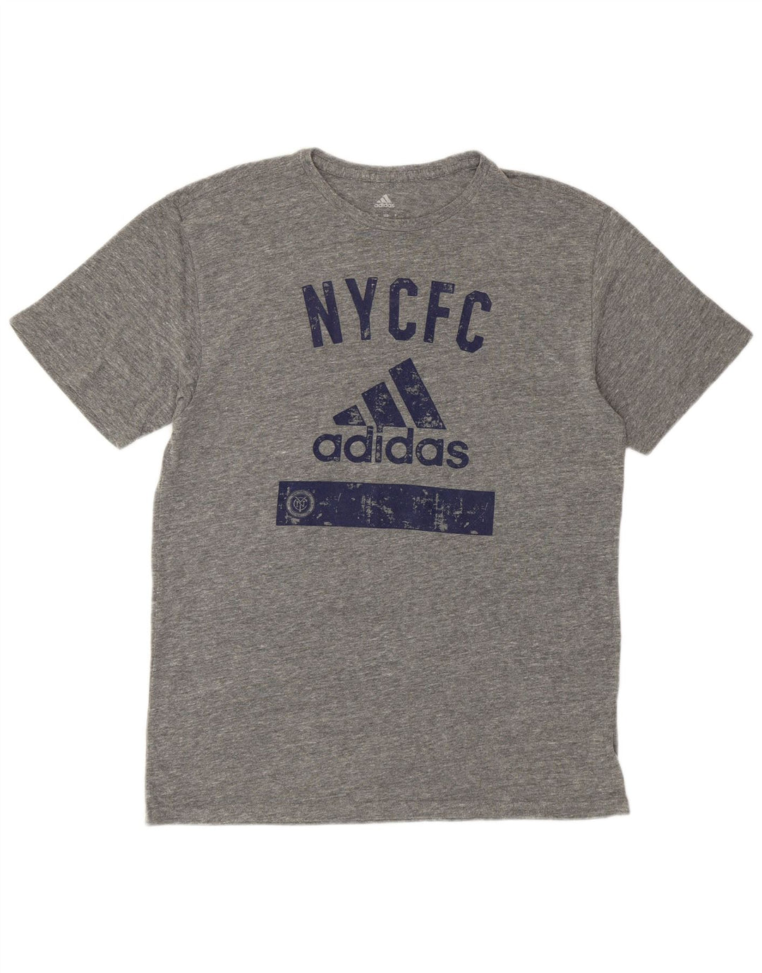Adidas Herren New York City Graphic T-Shirt Top Large Grau Polyester