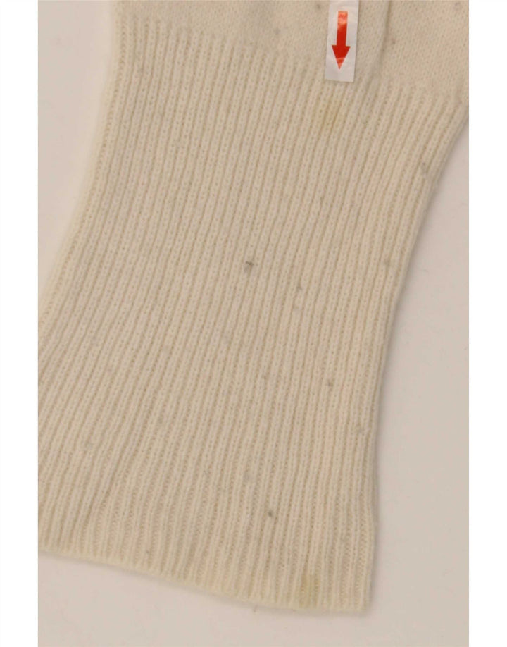 Zara Damen-Strickjacke in Übergröße, Gr. 10, Größe S, weiße Wolle
