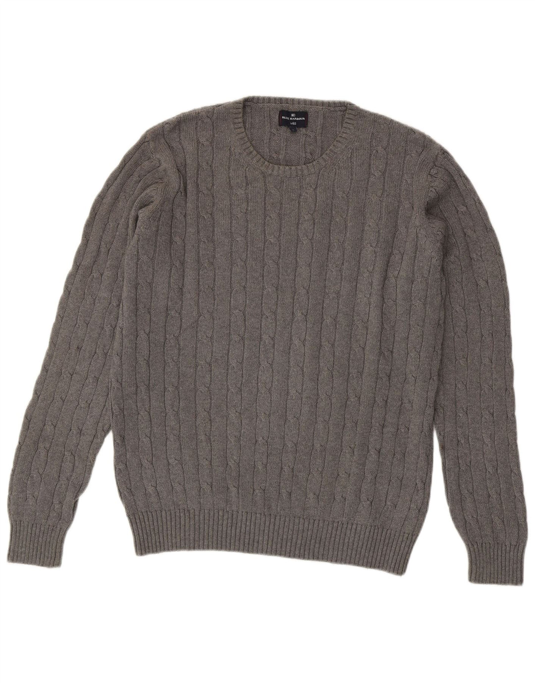 Marks & Spencer Herren-Pullover „Harbor“ mit Rundhalsausschnitt, Blau, Größe L, Grau