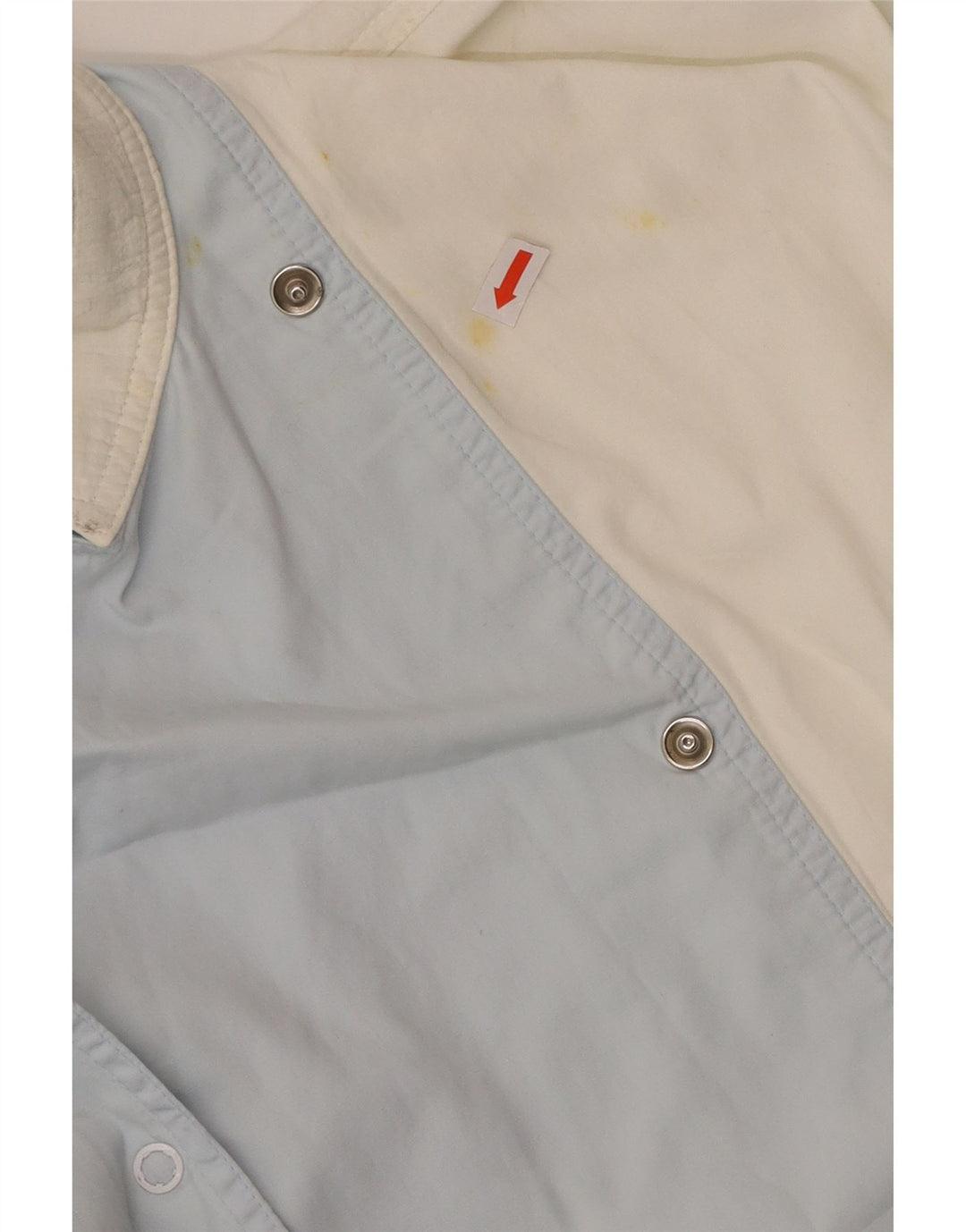 PENNY BLACK Damen Utility-Jacke UK 14 Large Blaue Colourblock-Baumwolle