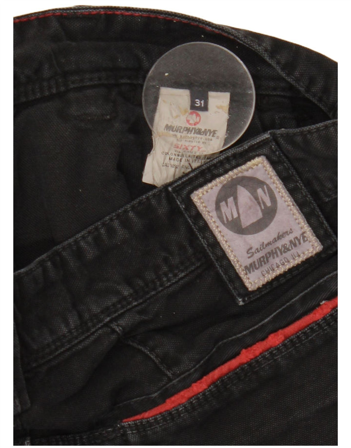 Murphy & Nye Damen Straight Jeans W31 L33 Schwarze Baumwolle