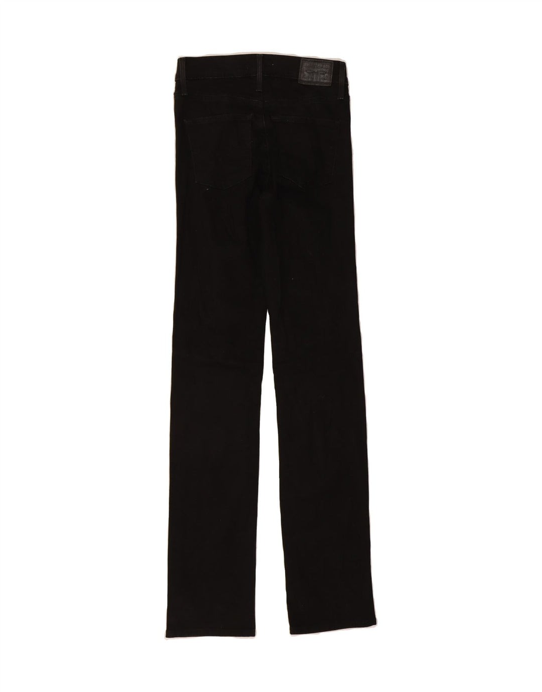 LEVI'S Womens Slimming Straight Jeans W26 L34 Black Cotton Vintage Levi's and Second-Hand Levi's from Messina Hembry 