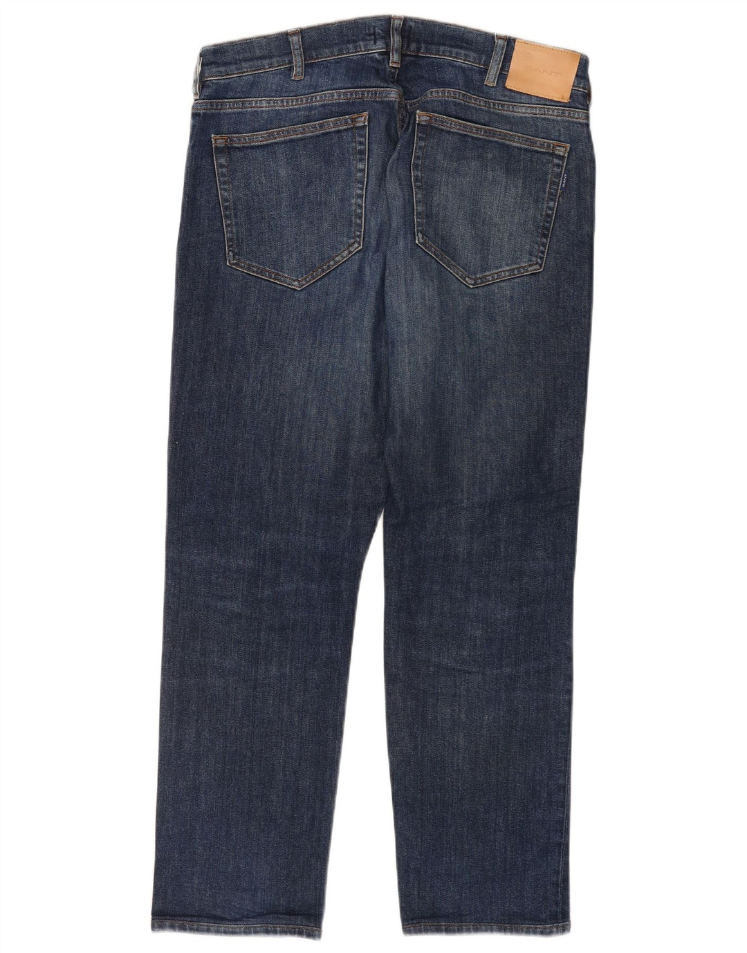 Gant Herren Straight Jeans W32 L30 Blaue Baumwolle