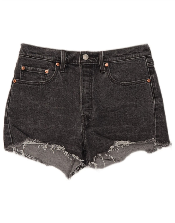 Levi's Damen 501 Denim Shorts W28 Mittelschwarze Baumwolle