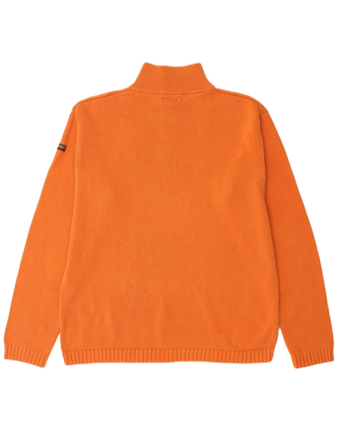 NAPAPIJRI Herren Geographic Zip Neck Pullover Pullover 2XL Orange Baumwolle