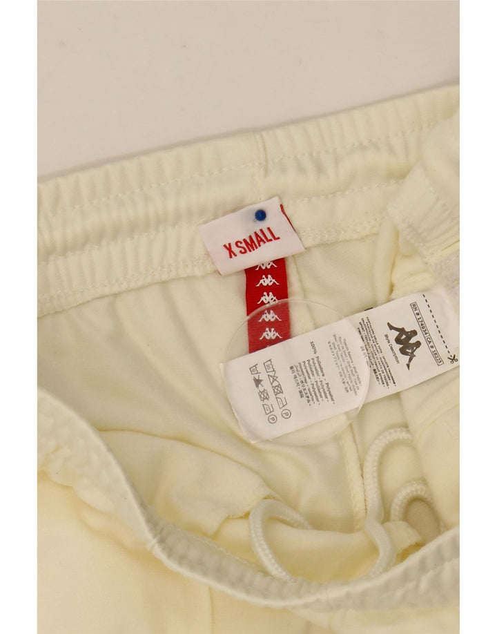Kappa Herren Grafik-Trainingshose, Jogginghose, XS, Off-White-Polyester