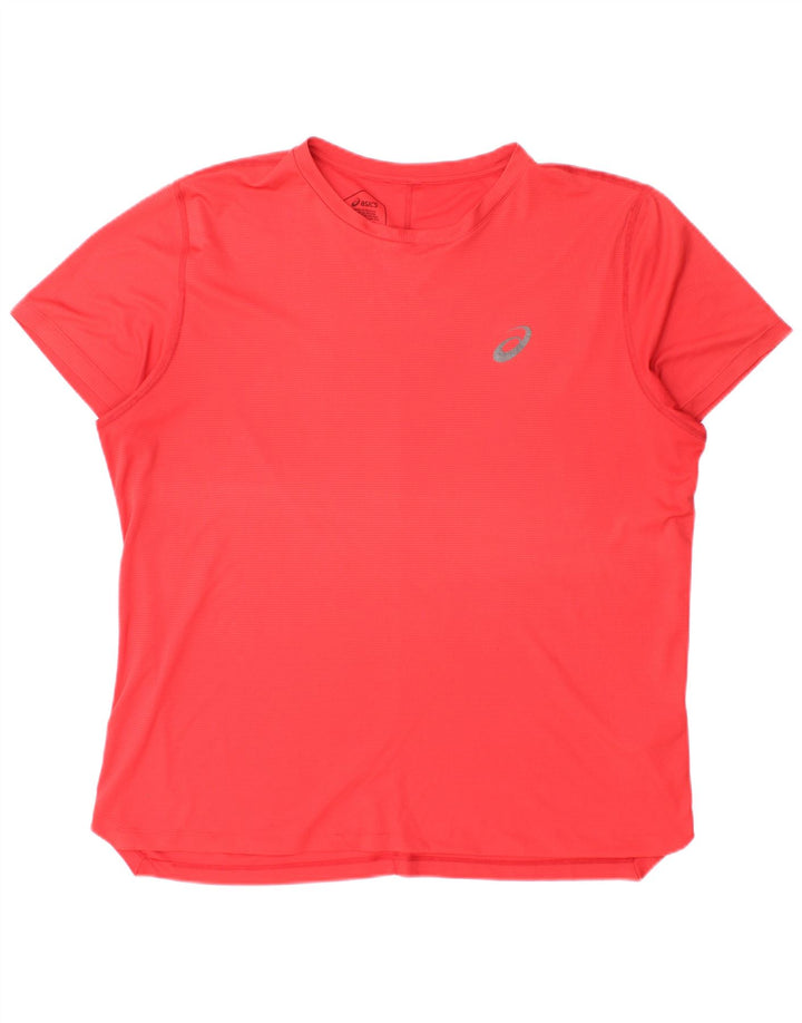 Asics Herren T-Shirt Top Large Rot Polyester