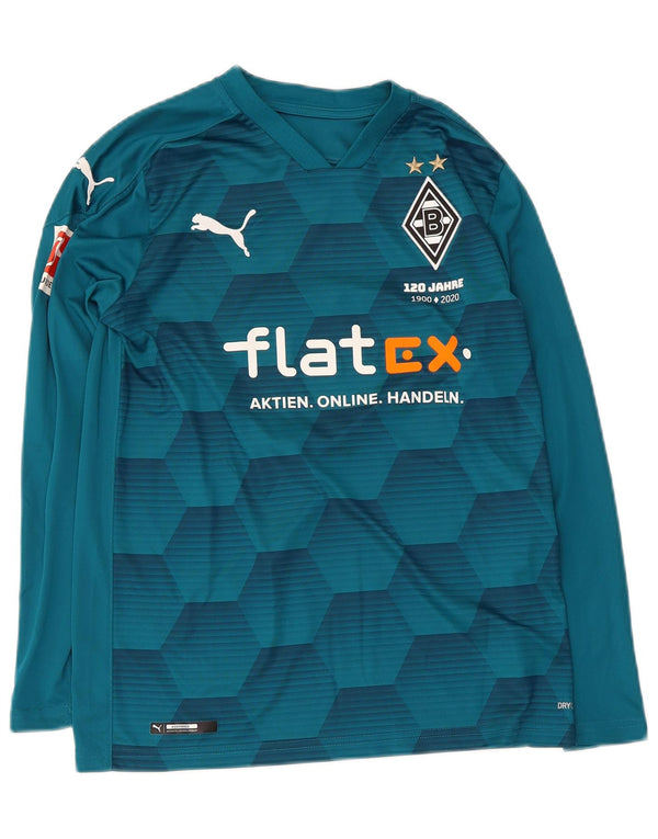 Puma Jungen BVB Dortmund Graphic Top Langarm 13-14 Jahre blau geometrisch