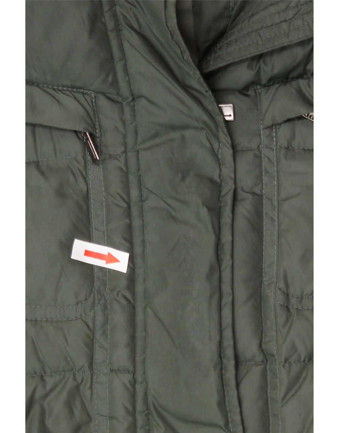 ADD Damen Wattierte Jacke UK 12 Medium Khaki Polyamid