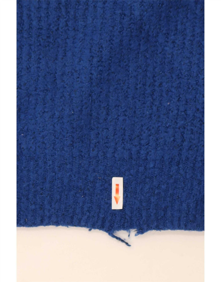 Zara Damen-Pullover mit Rollkragen, übergroß, Gr. 10, Small, Blau, Acryl