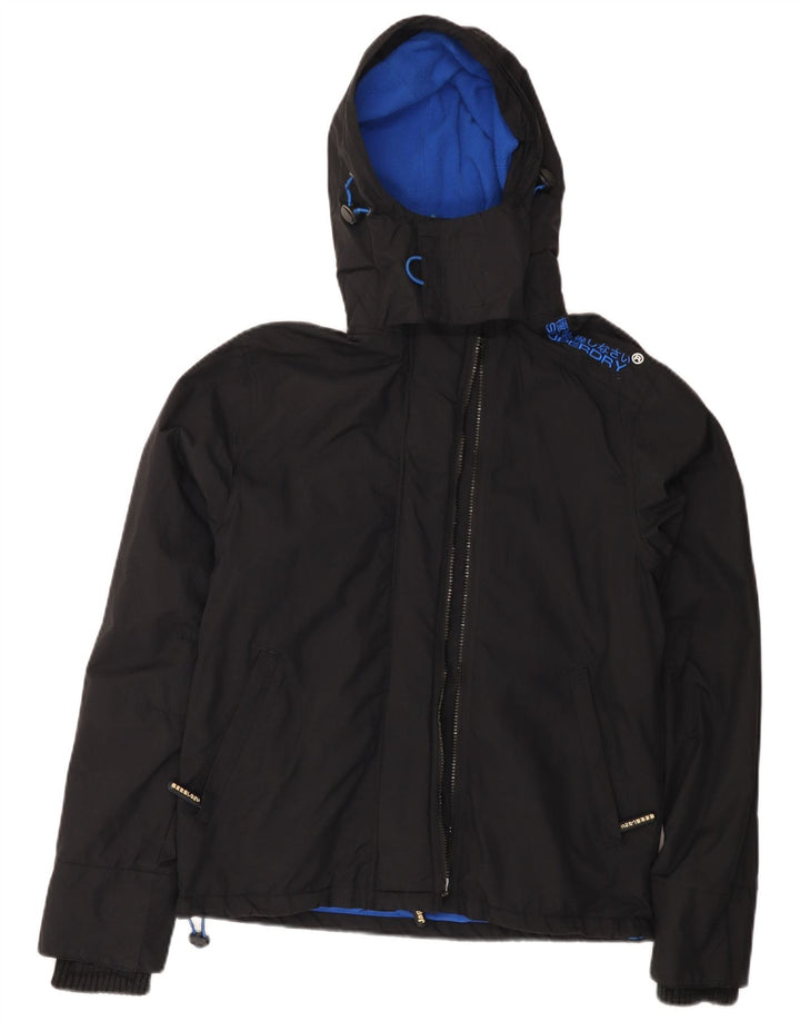 Superdry Herren The Windcheater Graphic Windjacke UK 36 Small Schwarz
