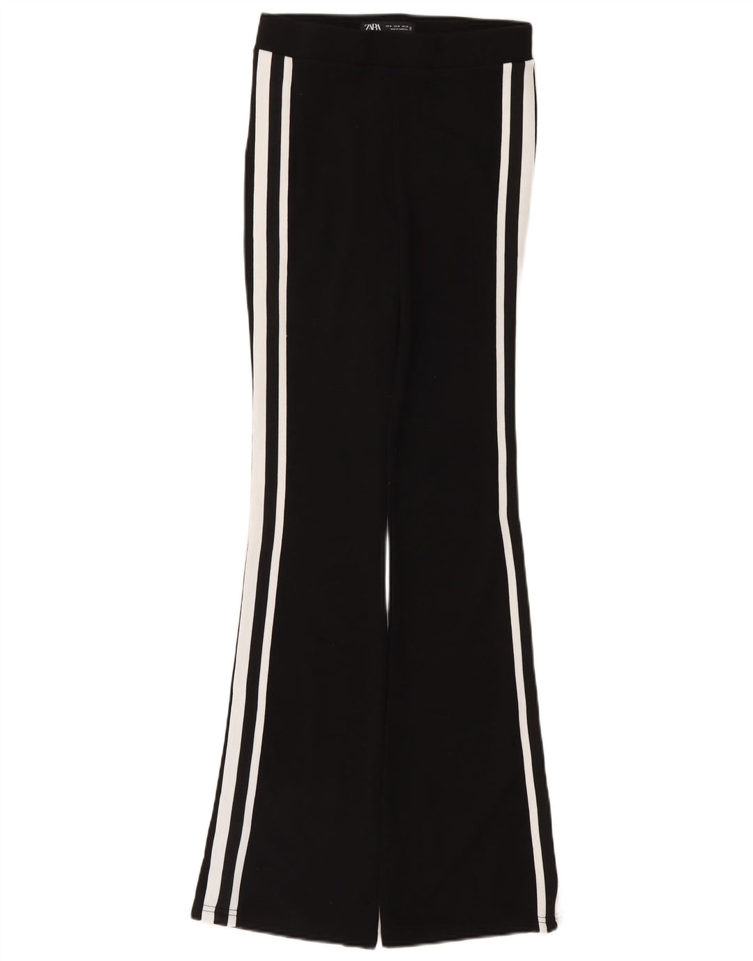 Zara Damen Flare-Trainingshose, Mittelschwarz, Polyamid