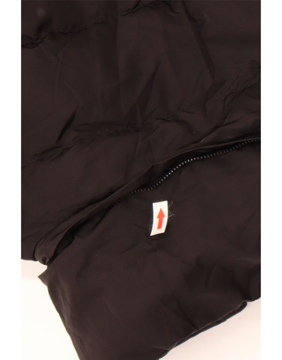 Zara Damen gepolsterter Mantel UK 14 Medium Schwarz