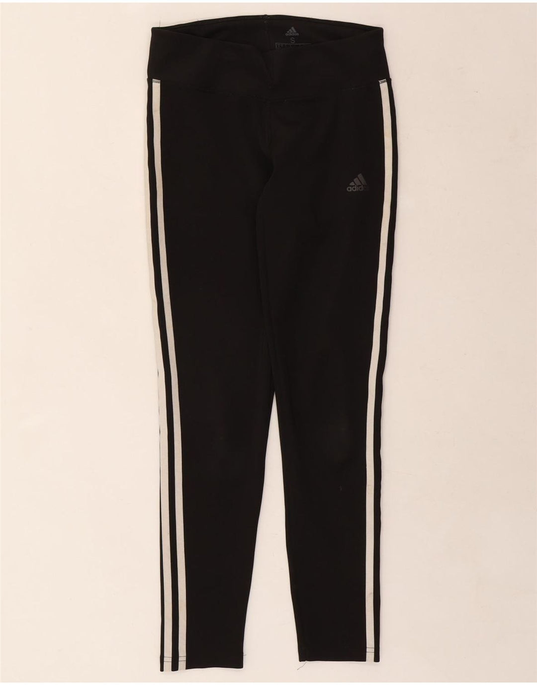 Adidas Damen Climalite Leggings UK 8/10 Small Schwarz Polyester