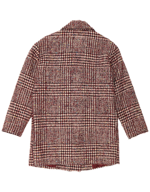 Esprit Damen Zweireihiger Mantel UK 10 Small Burgunderrot Polyester