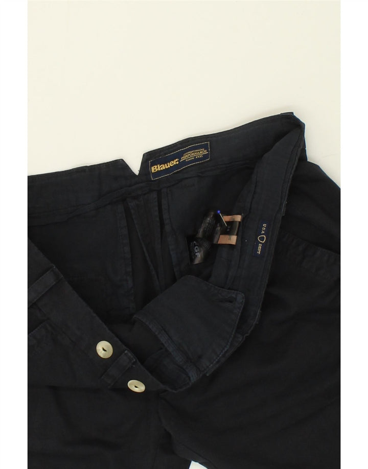 BLAUER Mens Chino Shorts W34 Large Navy Blue Cotton Vintage Blauer and Second-Hand Blauer from Messina Hembry 