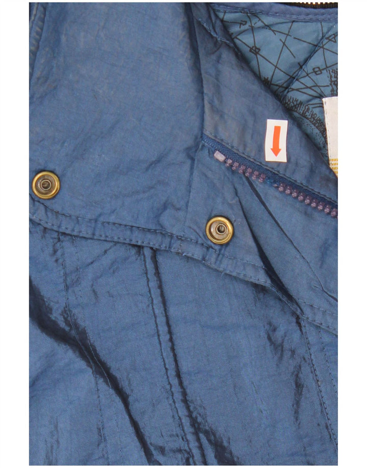 LONDON FOG Damen Übergroße Windjacke UK 10 Small Marineblau