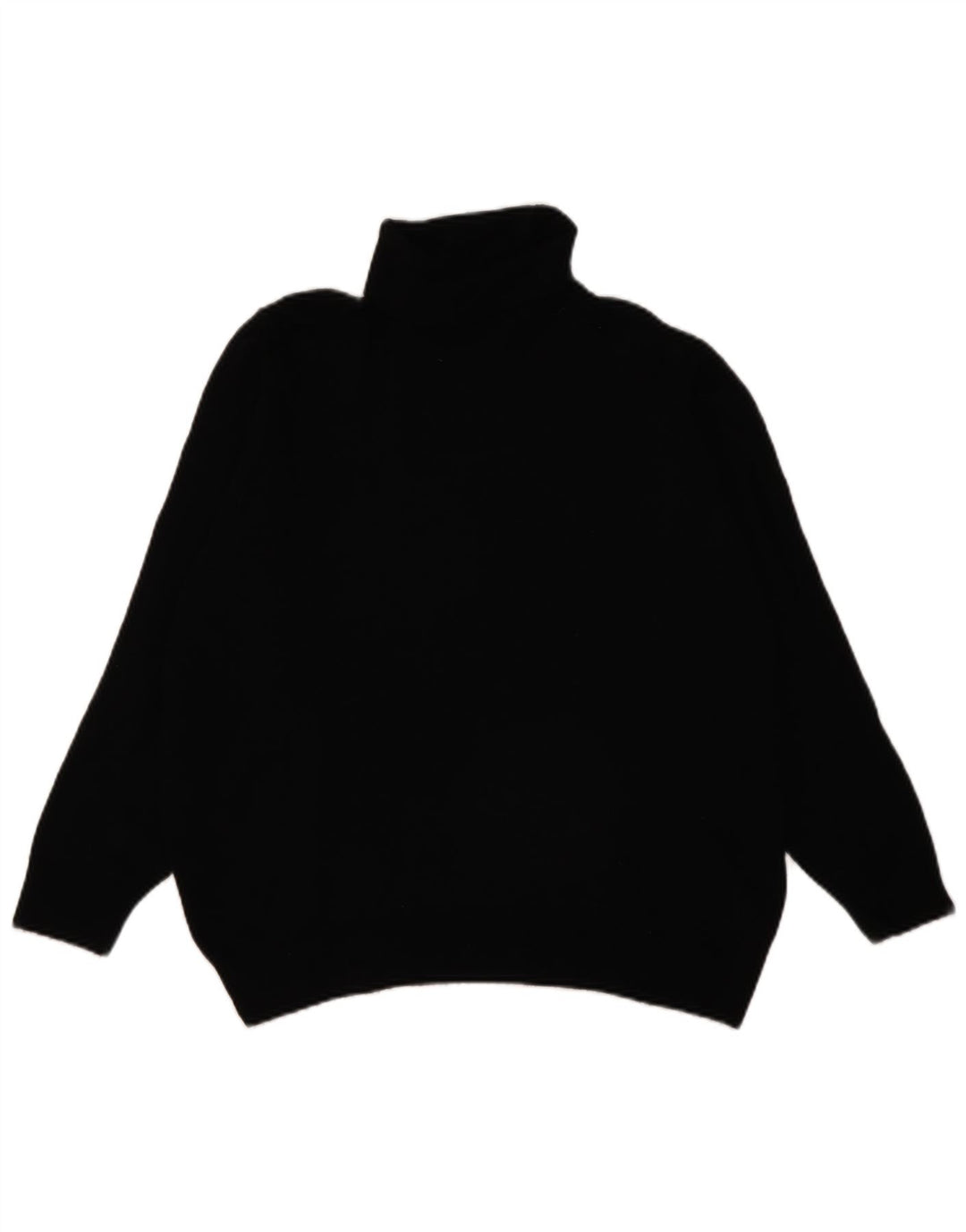 Marks & Spencer Damen Rollkragenpullover, UK 20 2XL, schwarze Schurwolle