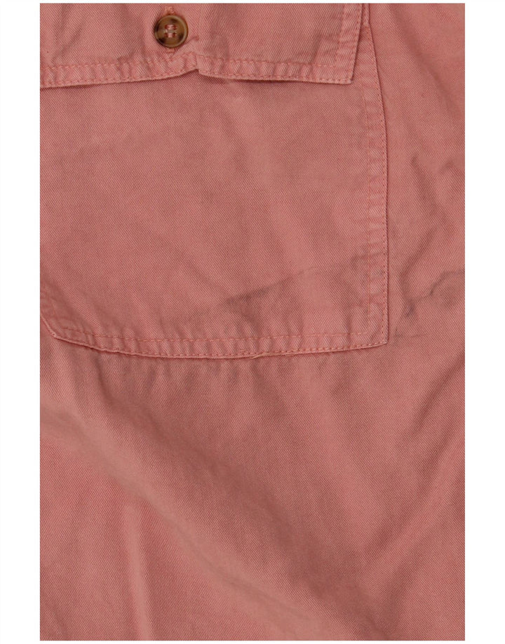 Topshop Womens Overshirt Übergroßes Hemd UK 10 Small Pink Lyocell