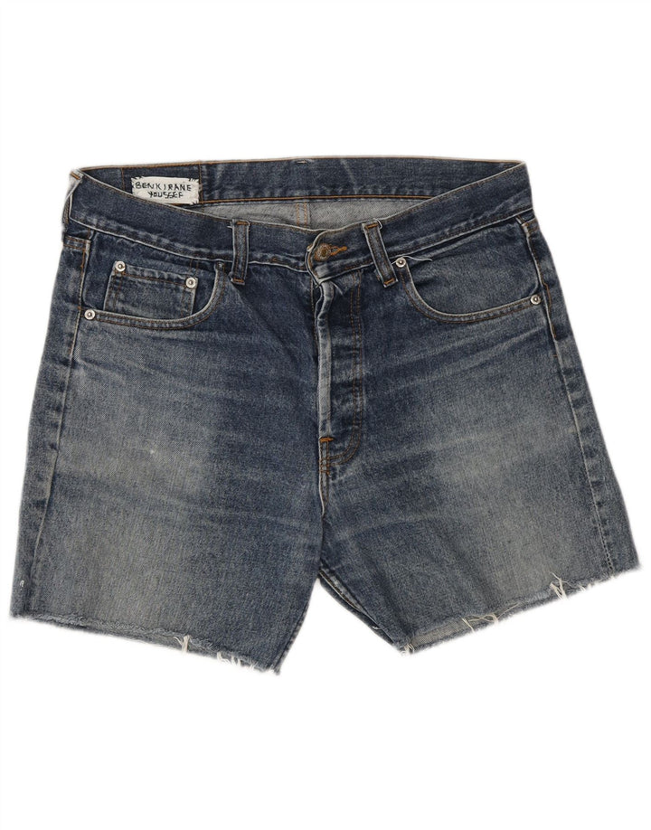 LEVI'S Herren 501 Denim Shorts W34 Große blaue Baumwolle