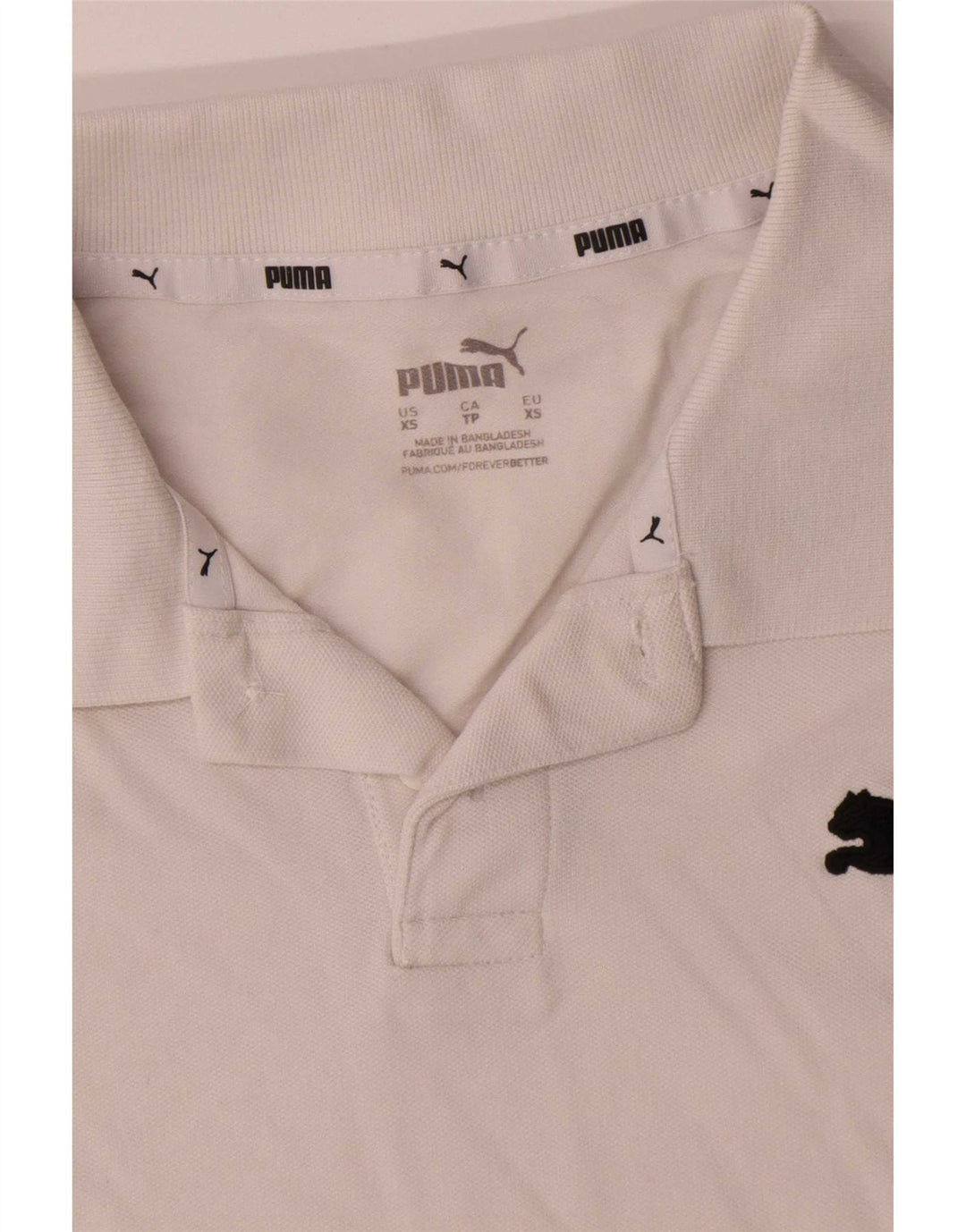 Puma Herren Poloshirt XS Weiße Baumwolle