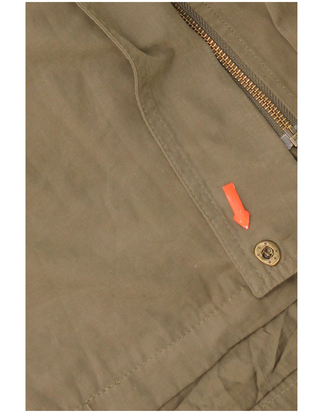Oasis Damen-Parkajacke mit Kapuze, UK 10, Größe S, Khaki, Polyester