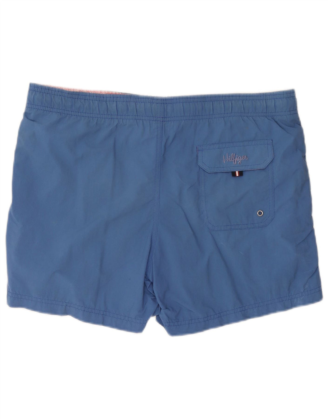Tommy Hilfiger Herren-Badeshorts, klein, blaues Nylon