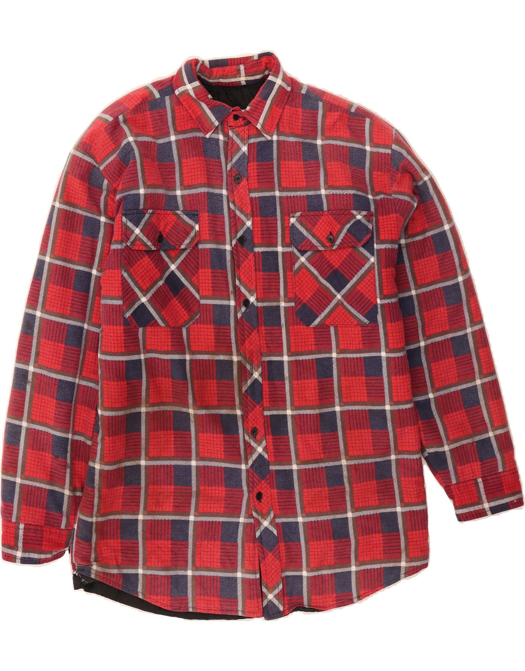 VINTAGE Mens Lumberjack Flannel Shirt Size 46/48 Small Red Check Vintage Vintage and Second-Hand Vintage from Messina Hembry 