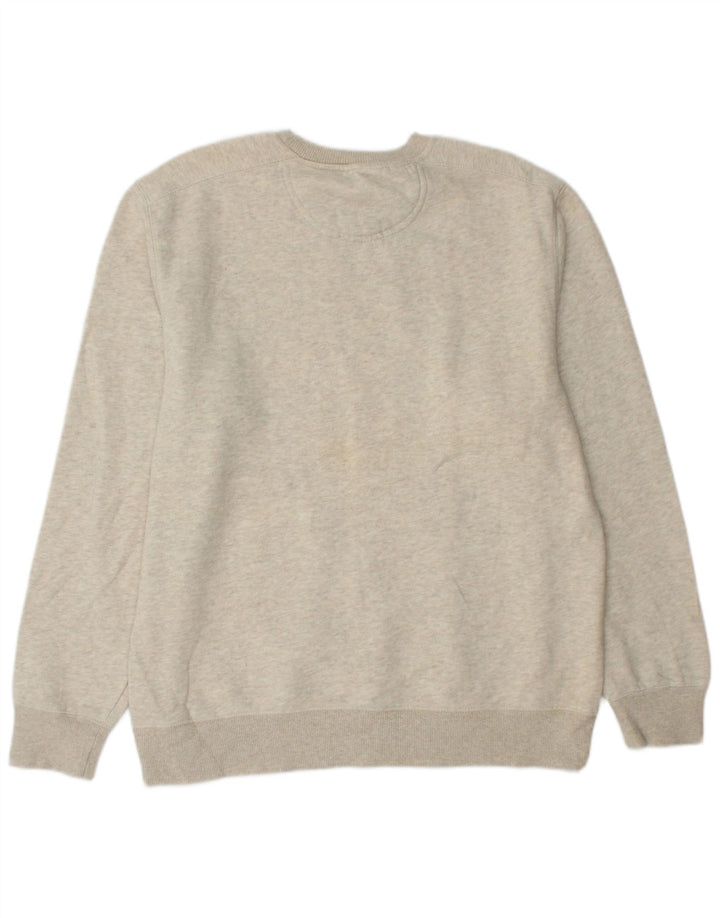 IZOD Herren-Sweatshirt-Pullover, mittelbeige Baumwolle