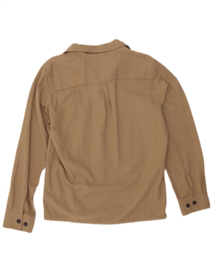 JACK & JONES Herren Flanellhemd Small Beige Baumwolle