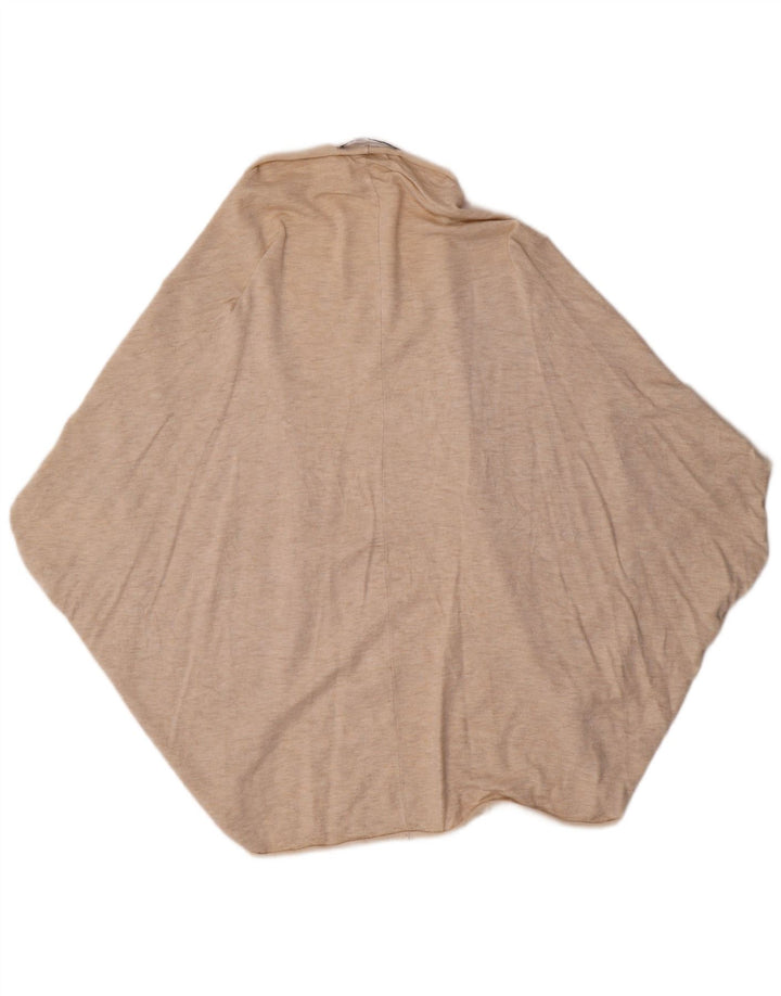 Offener Poncho-Pullover von Zara für Damen, UK 14, mittelbeige