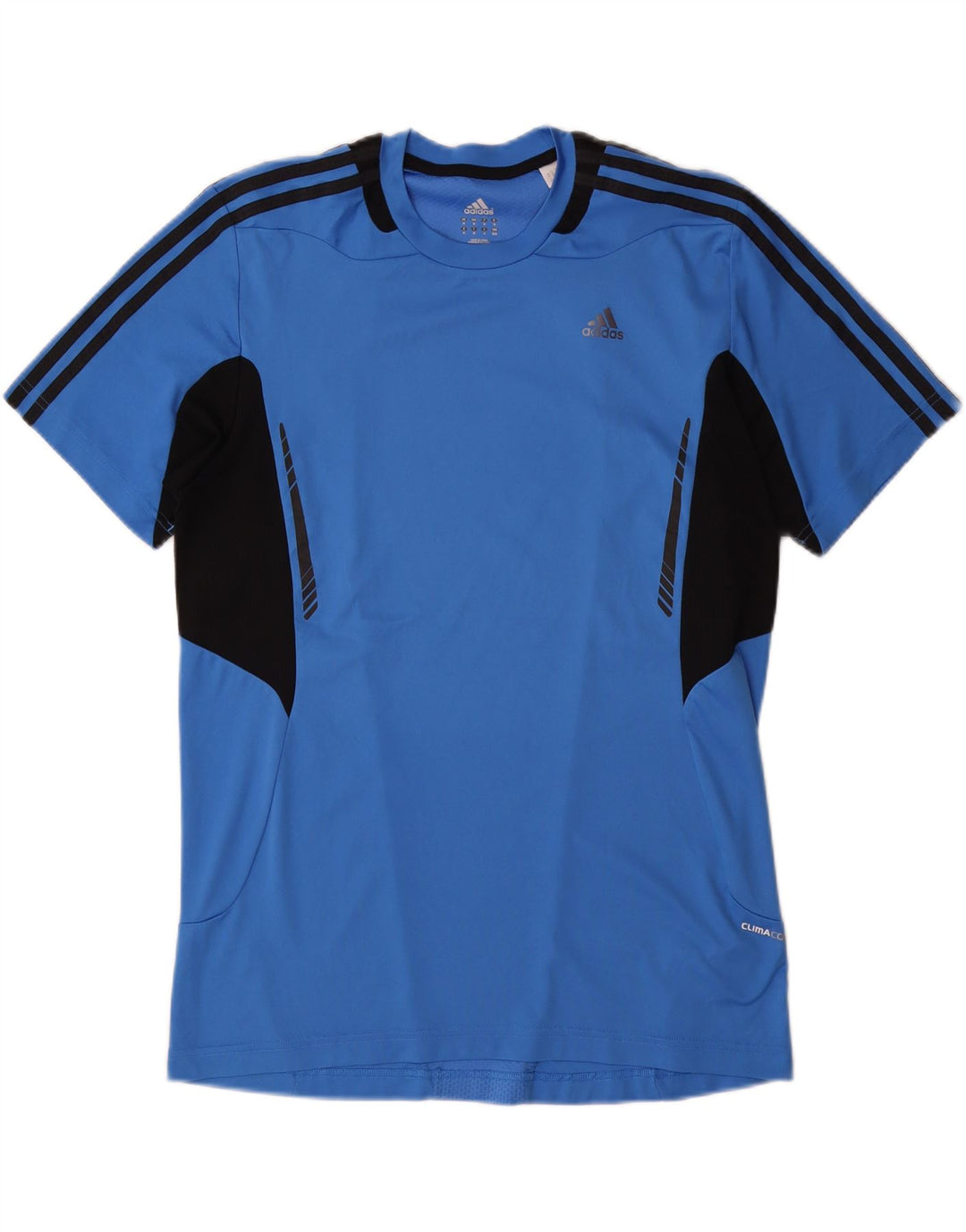 ADIDAS Herren Climacool T-Shirt Top Mittelblaues Colourblock-Polyester