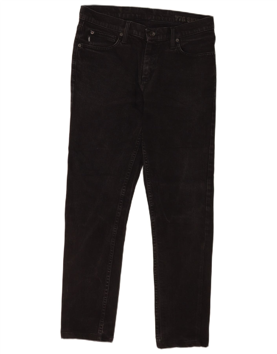 Vans Herren Slim Jeans W34 L29 Schwarz Baumwolle