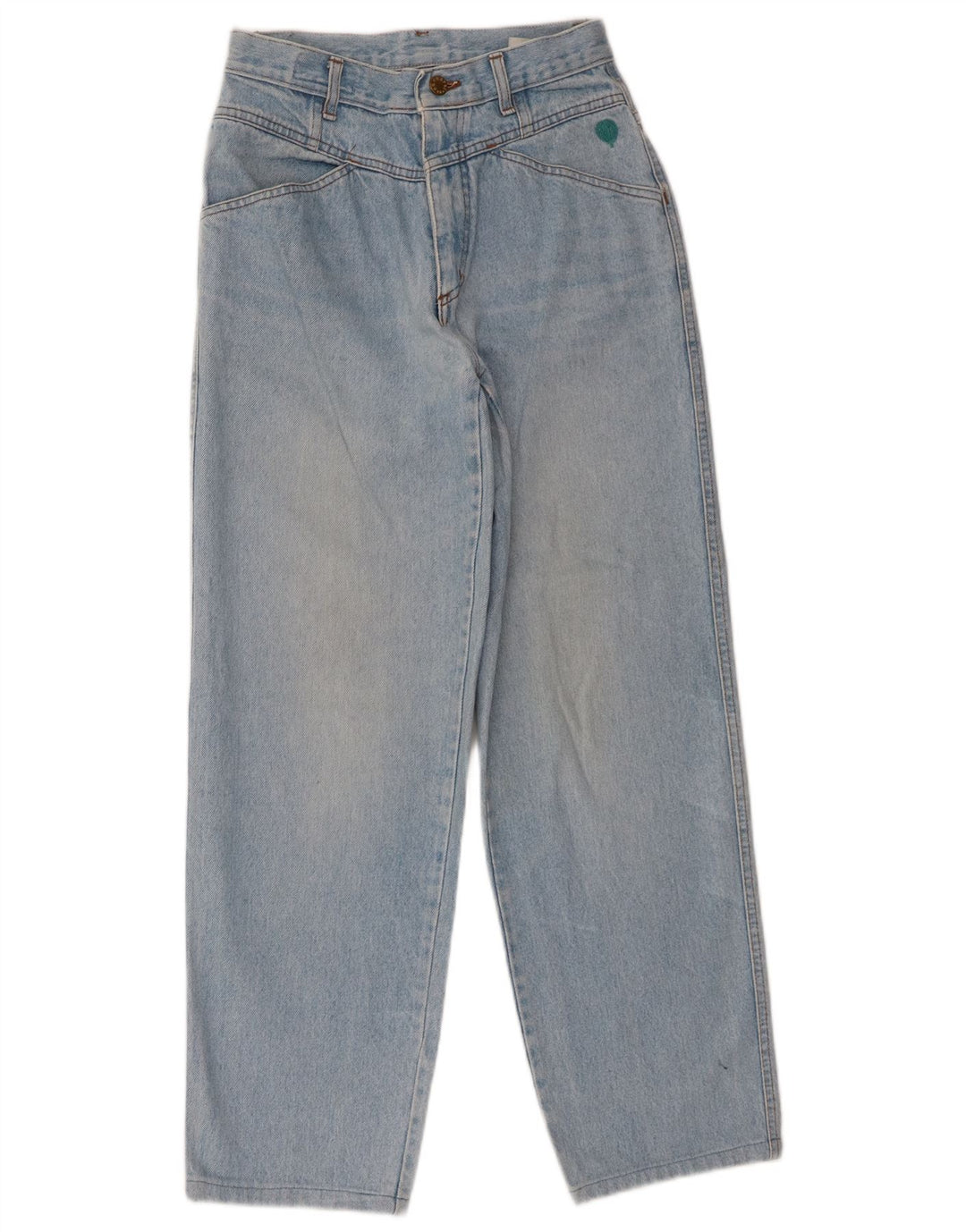 Cacharel Damen High Rise Loose Jeans W28 L29 Blaue Baumwolle