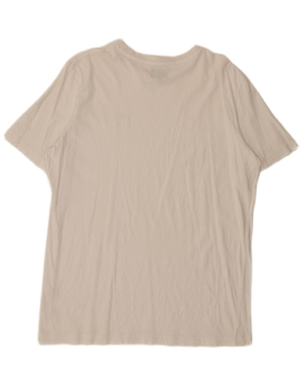 Enrico Coveri Herren T-Shirt Top XL Weiße Baumwolle