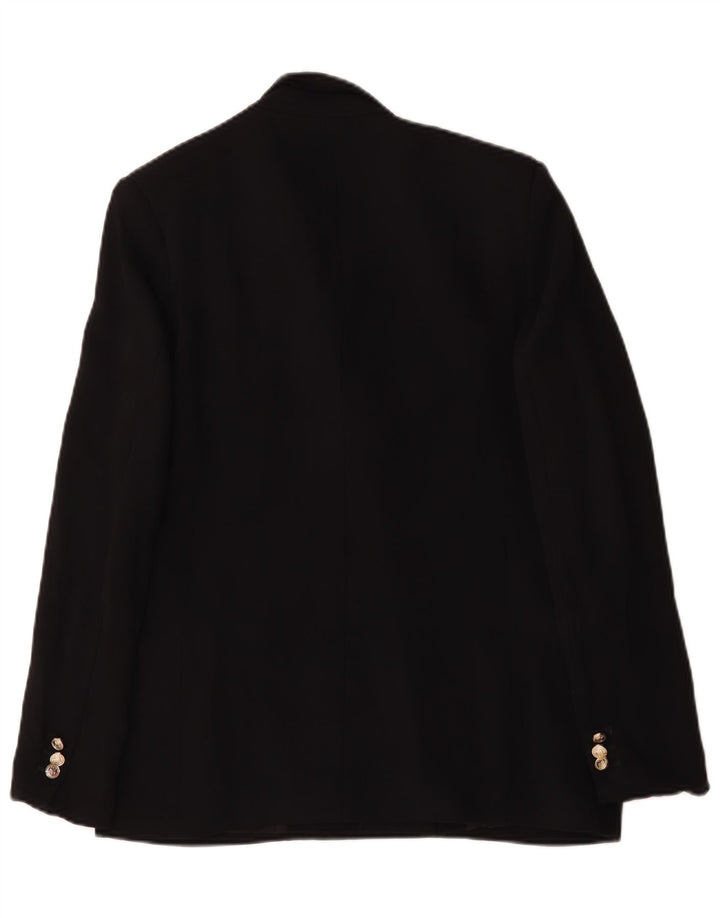 Pinko Damen Zweireiher-Blazerjacke IT 42 Mittelschwarzes Polyester
