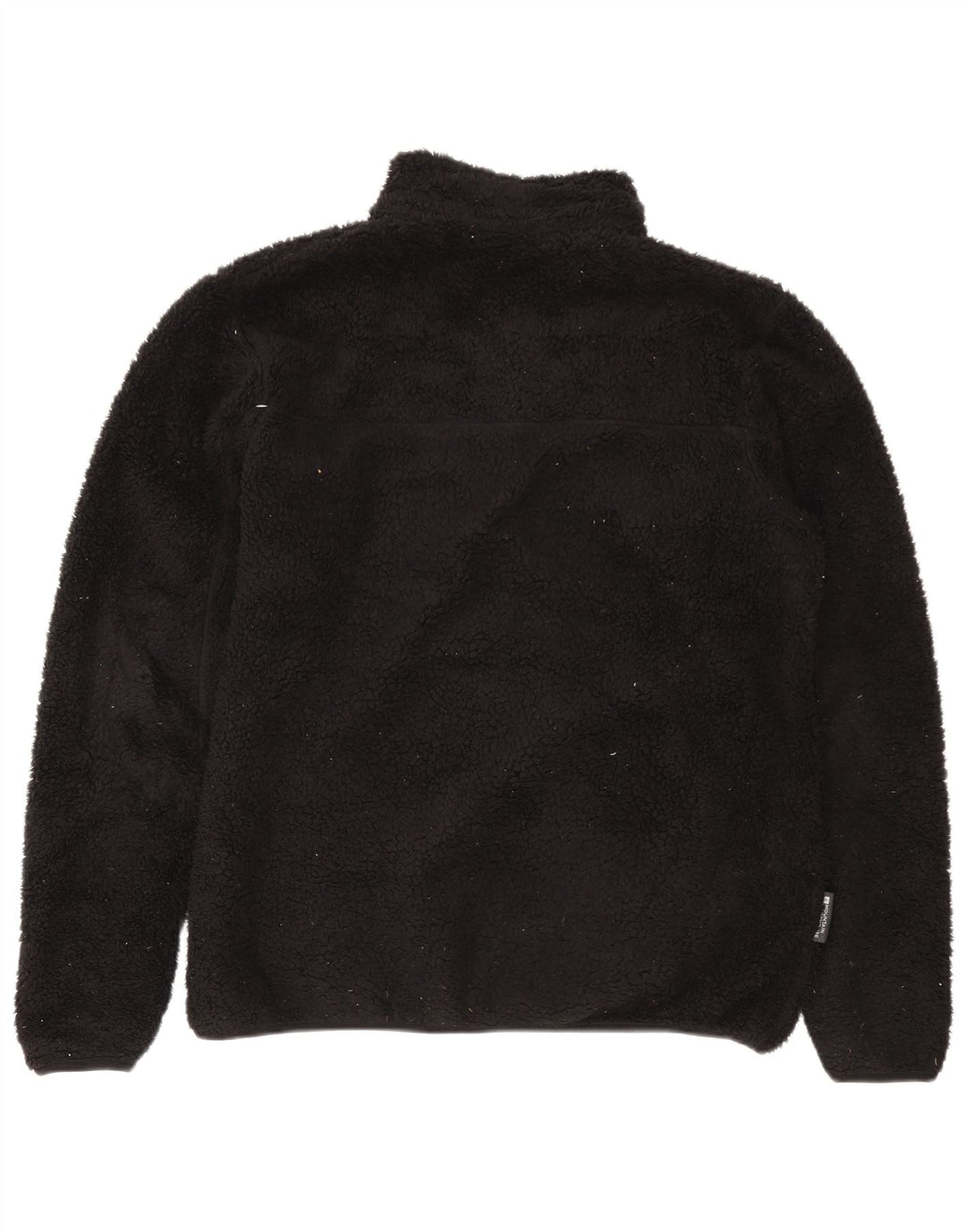 Mountain Warehouse Herren-Fleecepullover mit Reißverschluss am Kragen, Größe L, Schwarz, Polyester