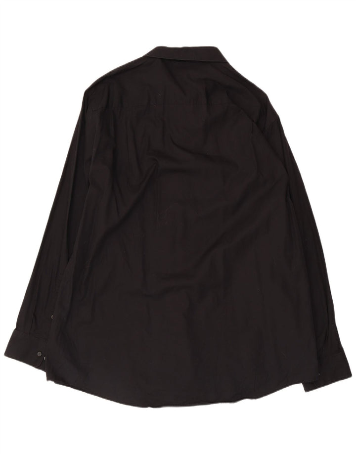 Calvin Klein Herrenhemd, Größe 17 XL, schwarze Baumwolle