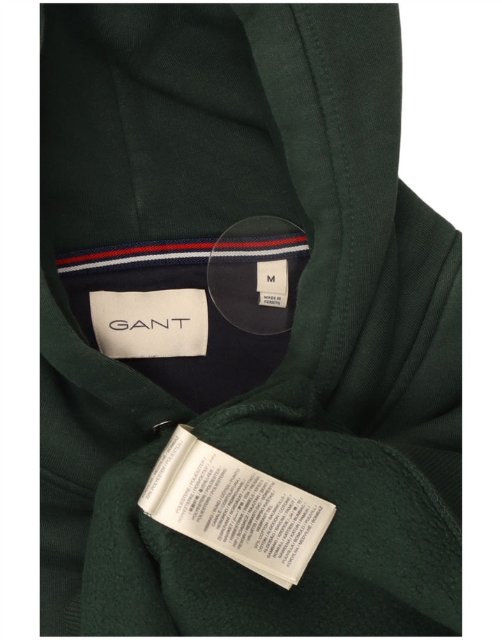 Gant Herren Kapuzenpullover aus mittelgrüner Baumwolle