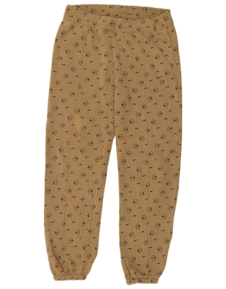 Nike Herren-Trainingsanzughose mit Grafik, Größe S, beige, geometrisch