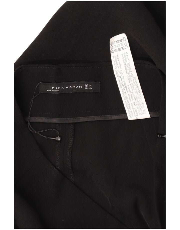 Kurze Hose für Damen von Zara, Größe L, W30, L25, Schwarz, Polyester