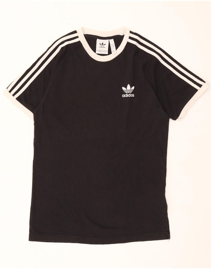 Adidas Herren T-Shirt Top Small Schwarz Baumwolle
